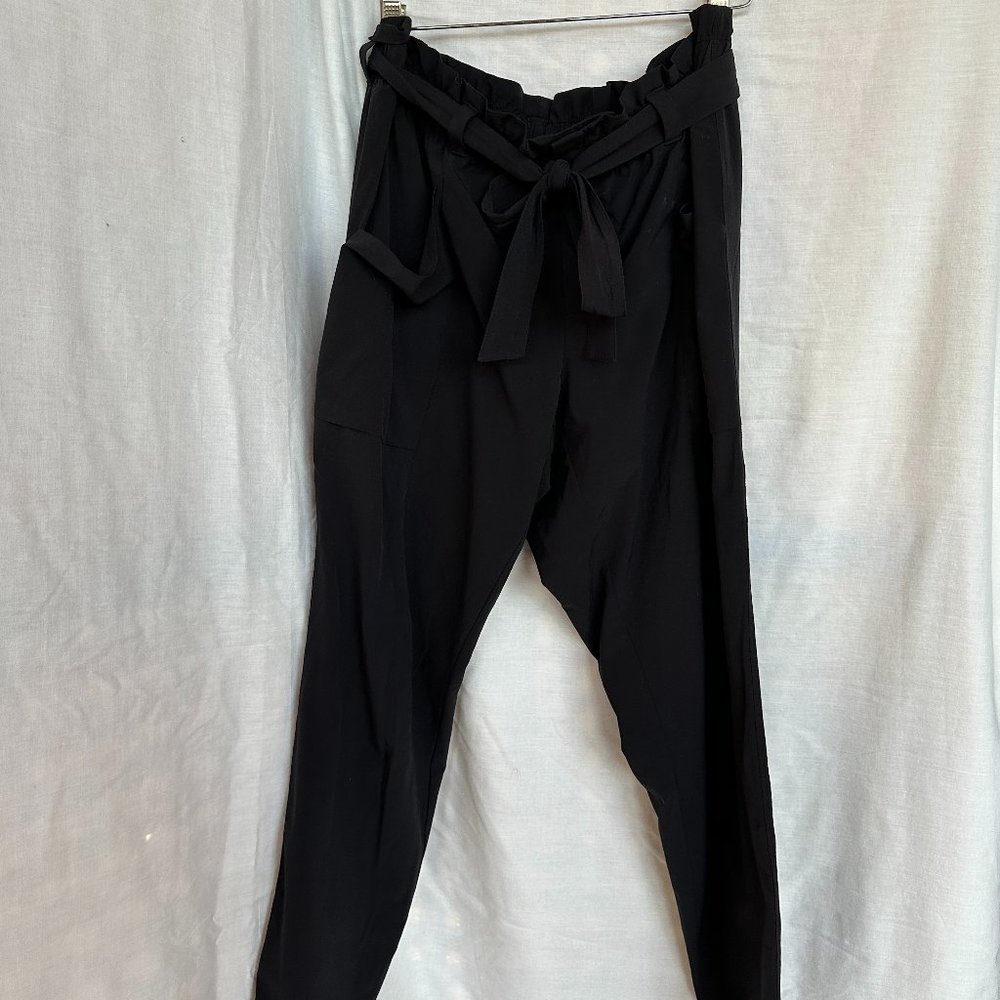 Athleta Black Tapered Trousers